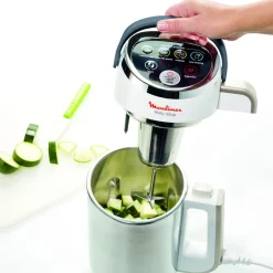 Blender chauffant soup maker LM841B10 - Argent et Blanc