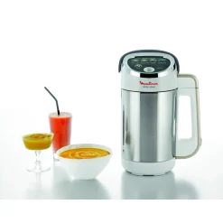 Blender chauffant soup maker LM841B10 - Argent et Blanc