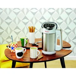 Blender chauffant soup maker LM841B10 - Argent et Blanc