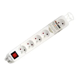 Bloc 6 prises avec interrupteur 16 A avec terre