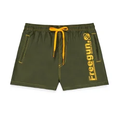 Boardshort court garçon avec ceinture demi-élastiquée