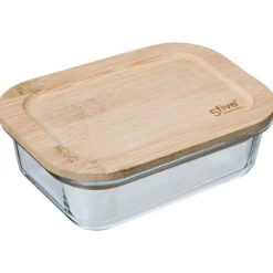 Bocal en Verre Bambou 0,38L Transparent