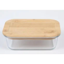 Bocal en Verre Bambou 0,38L Transparent