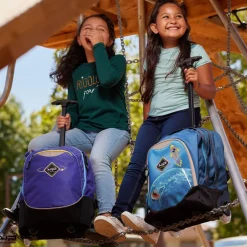 BODYPACK Sac à dos à roulettes 2 compartiments Comète violette