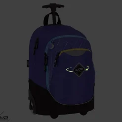 BODYPACK Sac à dos à roulettes 2 compartiments Comète violette