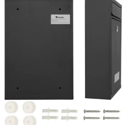 Boite aux lettres en acier extensible avec fente d'introduction en façade