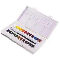 Boite Voyage - La Petite Aquarelle - 24 demi-godets