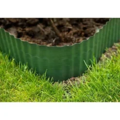 Bordure de gazon - NATURE - H20cm x L9m - Polyéthylene - Flexible et ondulée