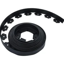 Bordure de pelouse flexible avec 30 piquets 10 m 5 cm