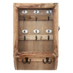 Boîte à clés rétro en bois