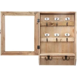 Boîte à clés rétro en bois