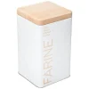Boîte à Farine Scandi 18cm Blanc