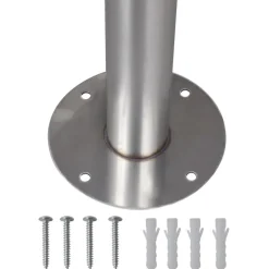 Boîte a lettre sur support en acier inoxydable