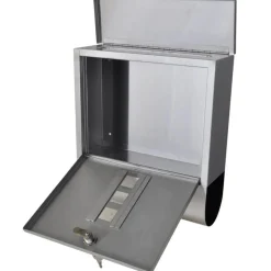 Boîte a lettre sur support en acier inoxydable
