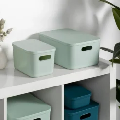 Boîte de Rangement Avec Couvercle Iris 4,5L Emeraude