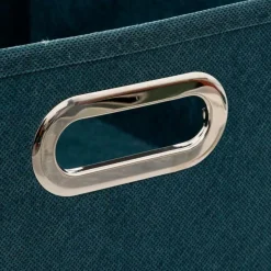 Boîte de Rangement Pliable Premium 15x31cm Pétrole