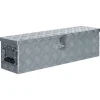 Boîte en aluminium 80,5 x 22 x 22 cm Argente
