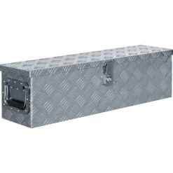 Boîte en aluminium 80,5 x 22 x 22 cm Argente