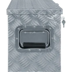 Boîte en aluminium 80,5 x 22 x 22 cm Argente