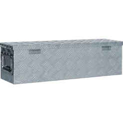 Boîte en aluminium 80,5 x 22 x 22 cm Argente