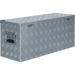 Boîte en aluminium 90,5x35x40 cm Argente
