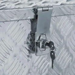 Boîte en aluminium 90,5x35x40 cm Argente