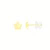 Boucles d'Oreilles Or Jaune Etoiles - Femme ou Enfant