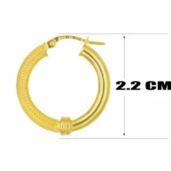 Boucles d'Oreilles Créoles Or Jaune