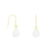 Boucles d'Oreilles Or Jaune Perles de Culture - Dormeuses