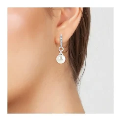Boucles d'oreilles ornées de perles scintillantes par SC Crystal