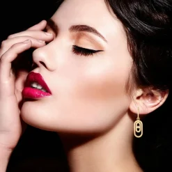 Boucles d'oreilles par SC Bohème ornées d'un véritable diamant blanc