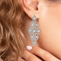 Boucles d'oreilles SC Crystal ornées de Cristaux scintillants