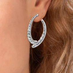 Boucles d'oreilles SC Crystal ornées de Cristaux scintillants