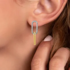 Boucles d'oreilles SC Crystal ornées de Cristaux scintillants