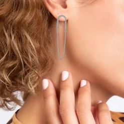 Boucles d'oreilles SC Crystal ornées de Zirconium