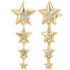 Boucles d'oreilles étoiles SC Bohème ornées de Zirconium