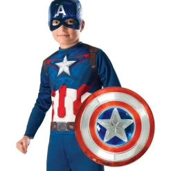 Bouclier en plastique métallisé 30 cm - Captain America