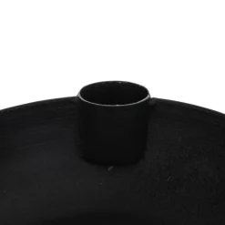 Bougeoir 3 Bougies en Métal Jiling 14cm Noir