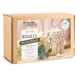 Bougie bohème en macramé à faire soi-même