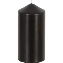 Bougie Cylindrique Hugo 14cm Noir