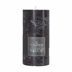 Bougie Cylindrique Rustic 14cm Noir