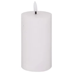 Bougie Déco à LED Molia 15cm Blanc