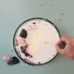 Bougie lithothérapie à faire soi-même