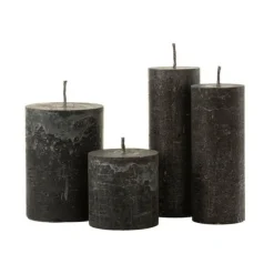 Bougie Pilier Extérieur Odessa 21cm Noir