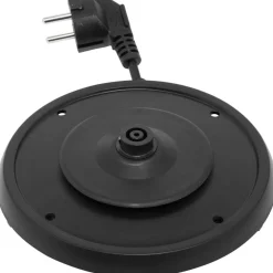 Bouilloire sans fil compacte 1.2l 1800w inox/noir - ki431d10