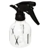 Bouteille Spray Cheveux 17cm Noir & Transparent