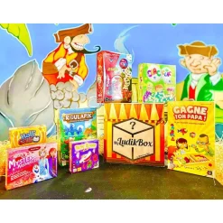 Box surprise de jeux de société à thème pour s'amuser à plusieurs - Coffret Cadeau Sport & Aventure