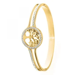 Bracelet arbre de vie en acier inoxydable par SC Bohème