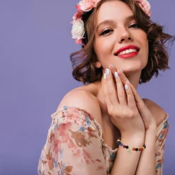 Bracelet arbre de vie par SC Bohème orné de perles multicolores