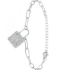 Bracelet cadenas par SC Crystal orné de Cristaux scintillants